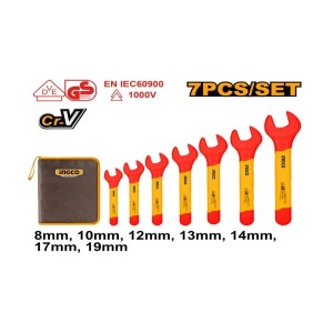 INGCO 7 PCS INSULATED OPEN END SPANNERS SET - HKISPA0701