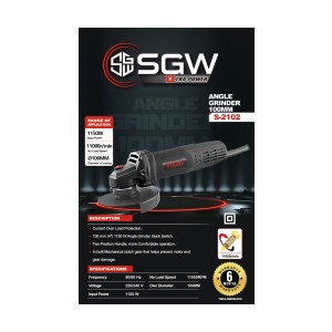 SGW ANGLE GRINDER 100M S-2102 1100W