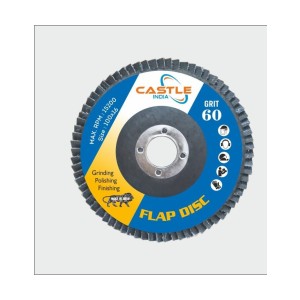 Castle Flap Disc Metal Cap 4"x120