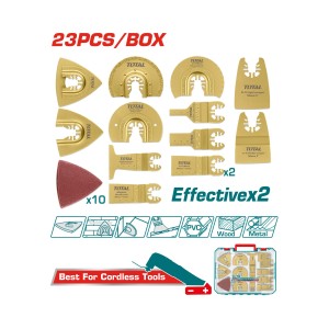TOTAL 23PCS MULTI TOOL BLADE SET - TAKTMT2301