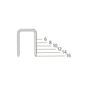 MILES STAPLES NO. 10F-14MM 5024 STAPLES