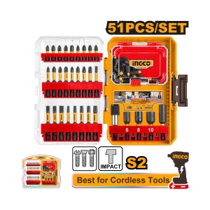 INGCO 51 PCS IMPACT SCREWDRIVER BITS SET - AKDL25106