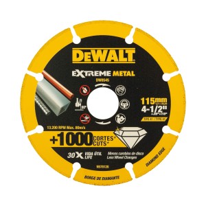 DEWALT EXTREME METAL DIAMON CUT-OFF WHEEL - 115 X 1.3 X 16.0 DW8545-IN
