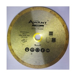 Awant 8 Inch Rim Diamond Saw Blade With Laser Slot 200Mm For Ceramic