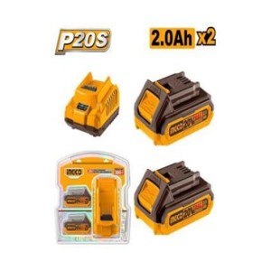 INGCO P20S LITHIUM-ION BATTERY AND CHARGER KIT FBCPK1222