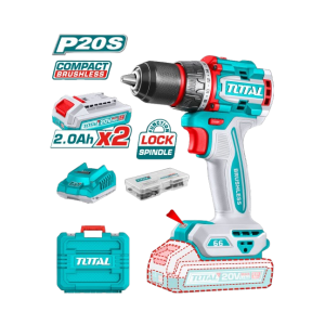 TOTAL COMPACT BRUSHLESS CORDLESS IMPACT DRILL 20V 66N.M. - TIDLI20668