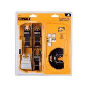 DEWALT MULTI-TOOL ACCESSORY 5 PC SET FOR DCS355 OSCILATING TOOL DT20715-QZ
