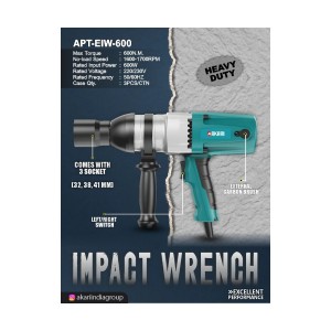 AKARI IMPACT WRENCH 600W 600NM (41MM) - APT-EIW-600