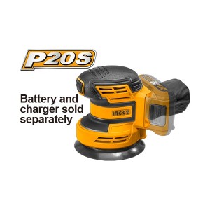 INGCO LITHIUM-ION RANDOM ORBIT SANDER 125MM 20V [4PC] - CROSLI2001