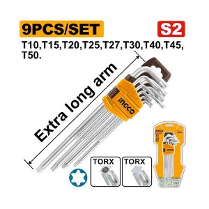 INGCO 9PCS TORX KEY - HHK13092