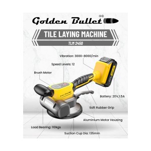 GOLDEN BULLET TILE VIBRATOR WITH 2 BATTERIES - TLM 2450