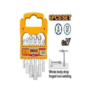 INGCO L-ANGLED SOCKET WRENCH SET 6 PCS/SET - LASWT0601