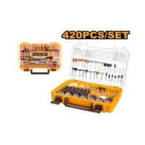 INGCO 420PCS ACCESSORIES OF MINI DRILL - AKMG4208