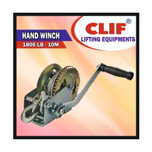 CLIF CONSTRUCTION CRANE HAND WINCH 1800 LB, 10M