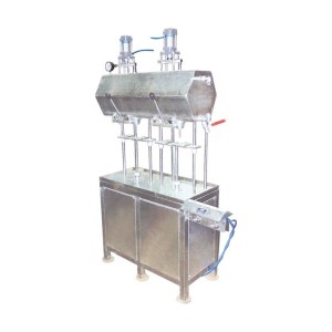 ADVANCE SODA/SOFT DRINK FILLER – FOUR HEADS – PNEUMATICALLY OPERATED (COUNTER PRESSURE FILLER) FOR PET BOTTLES - CPT – 8 – HEX