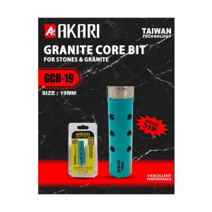AKARI GRANITE CORE BITS (FOR ANGLE GRINDER) 19MM