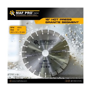 MAF PRO 20" HOT PRESS GRANITE SEGMENT - 500X50X15MM