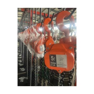 SR VT SERIES HEAVY CHAIN PULLEY BLOCK, TRIPLE SPUR GEAR 5 T X 5 MTR D/F 10 MM