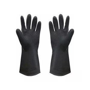 SAFETY INDUSTRIAL GLOVES BLACK (LS-112) 110g (144 PAIRS)