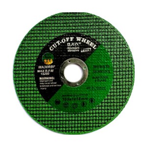 JON BHANDARI CUT OFF WHEEL 4 INCH (GREEN) 105X1X16MM