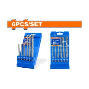 WADFOW 6 PCS SDS PLUS HAMMER DRILL BITS SET - WHD6B06