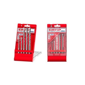 EMTOP 5 PCS SDS PLUS HAMMER DRILL BITS SET EHDR12052