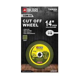 Akari CUT OF WHEEL 355 X 2.5MM (14") GREEN (2NET) (40PCS)