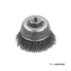 DEWALT 100MM - CRIMPED WIRE CUP BRUSH -26MM WIRE DT3489-QZ