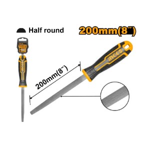 INGCO HALF ROUND STEEL FILE 200MM - HSHF088