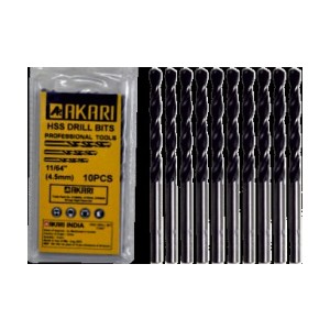 Akari HSS DRILL BITS (JOBBER) 11/64" 4.5 MM (100PCS)
