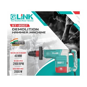 GT LINK DEMOLITION HAMMER MACHINE 40 MM (11E) 11 KG 3500 W - GT-2007