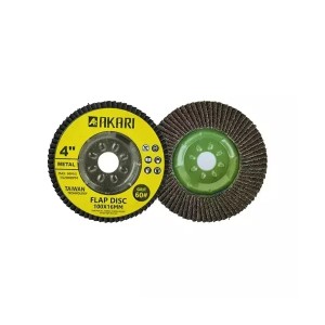 AKARI FLAP DISC METAL COLAR 4" GRIT 80 (200PCS)