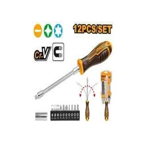 INGCO 12 PCS FLEXIBLE SHAFT SCREWDRIVER SET AKSDFL1208