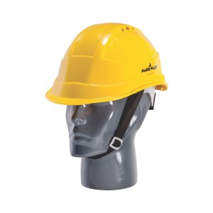 ALKO PLUS RATCHET TYPE SAFETY HELMET WITH VENTILATION SLOTS (YELLOW) - APS 131 (ISI CERTIFIED)