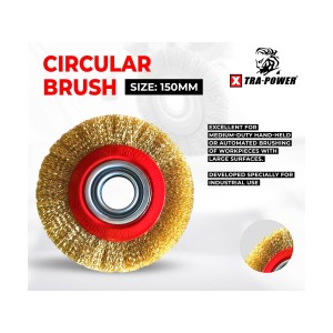 XTRA POWER CIRCULAR WIRE BRUSH 150MM