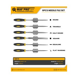 MAF PRO 6PCS NEEDLE FILE SET 140MM - MPMFS-140