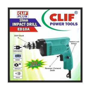 CLIF ELECTRIC DRILL 10MM - NEW (WITH R/F SWITCH) ED10A