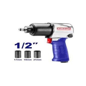 EMTOP AIR IMPACT WRENCH 1/2" SQ.DRIVE 610NM WITH 3PCS SOCKETEATL126801