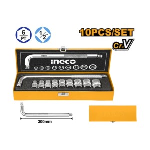 INGCO 10 PCS 1/2" SOCKET SET - HKTS12101