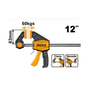 INGCO QUICK BAR CLAMP 63X300MM - HQBC01602