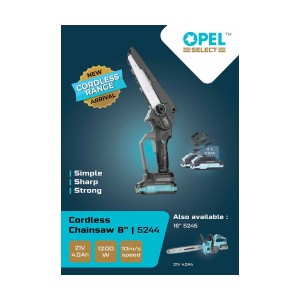 OPEL SELECT 5244 - 8" CORDLESS CHAINSAW (21V)