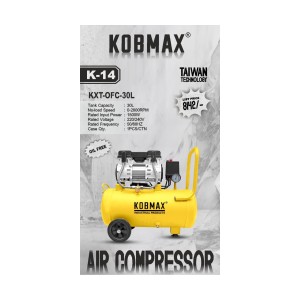KOBMAX AIR COMPRESSOR 30L (6.8A) (OIL FREE) (0-2800RPM) KXT-OFC-30L