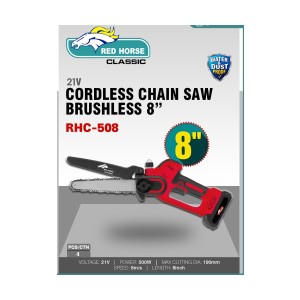 RED HORSE CLASSIC CORDLESS CHAINSAW BRUSHLESS 8” - RHC-508-21V