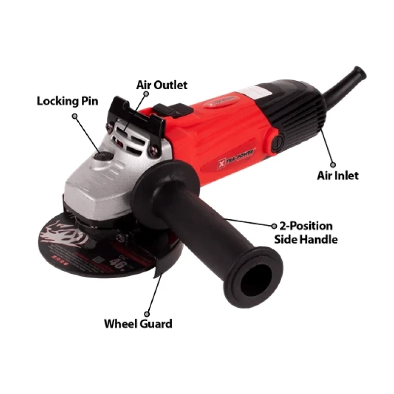 Xtra Power 4 Inch 650W Angle Grinder 100Mm Xpt404