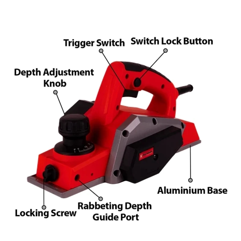 Xtra Power Xpt452 Wood Planer 710W 82Mm
